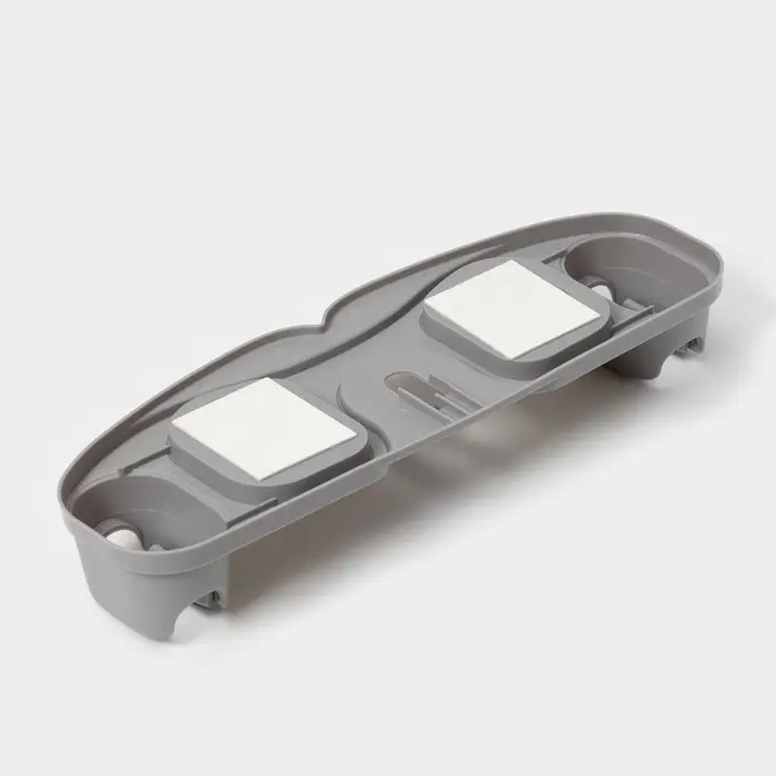 Держатель для швабр, 30&times;10&times;5 см, на липучке, с крючком, МИКС