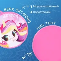 Ледянка &laquo;Пони&raquo; Snow Cat, d=35 см, толщина 1 см, с ручкой, розовая