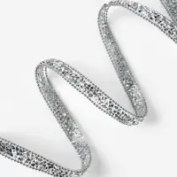 Стразы и бусины термоклеевые, 10 мм, 4.5&plusmn;0.5 м, цвет серебряный