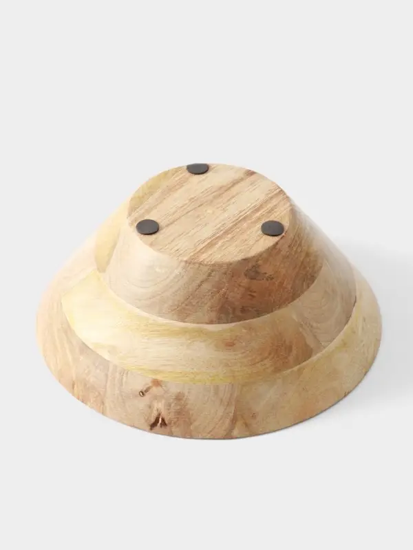 Салатник &laquo;Васильки&raquo;, 25&times;25&times;10 см, дерево манго