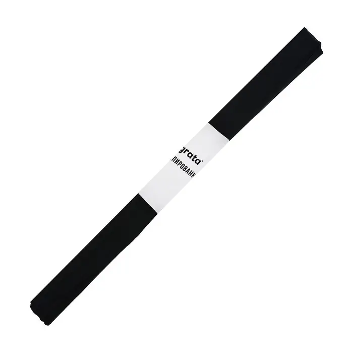 Бумага крепированная 50 х 200 см, в рулоне, 32 г/м2, чёрная