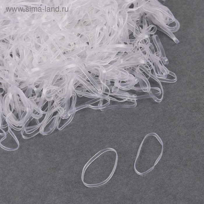 Набор парикмахерских резинок для создания прически, d = 2 см, 50 гр, цвет прозрачный Набор парикмахерских резинок для создания прически, d = 2 см, 50 гр, цвет прозрачный