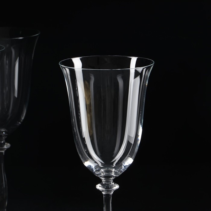 Набор бокалов для вина «Анжела», 6 шт, 350 мл, хрустальное стекло Набор бокалов для вина «Анжела», 6 шт, 350 мл, хрустальное стекло