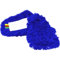 Насадка МОП плоский, 60х11 см, акрил, рамочный, сухая уборка, синий AL3515