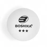 Мяч для настольного тенниса BOSHIKA Premier 3***, набор 6 шт., ABS, цвет белый