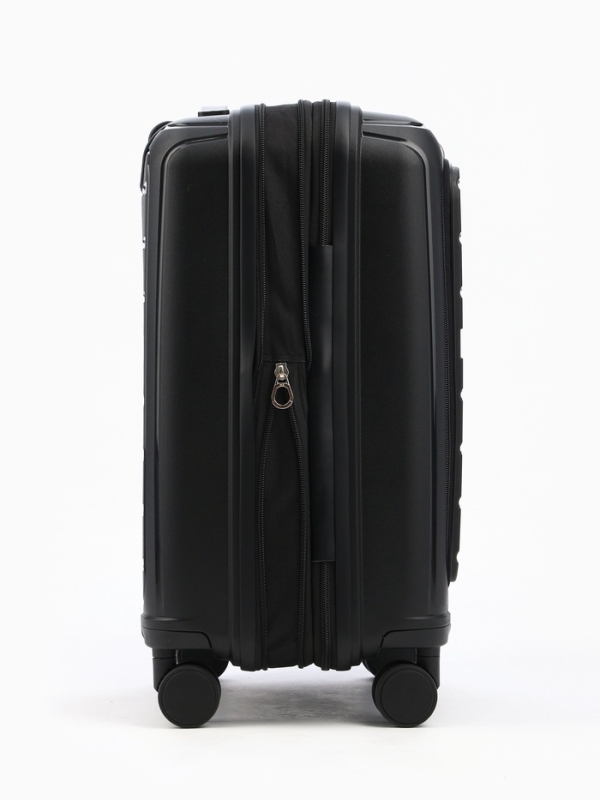 Чемодан 20 Чемодан 20", PP, 38*22*56, отд на молнии, отд/ноут, код замок, 4 колеса, черный