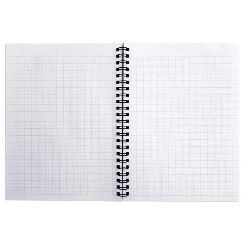 Бизнес-тетрадь BeSmart А5 120л. клетка спираль мягк пер. Storm волна N1931