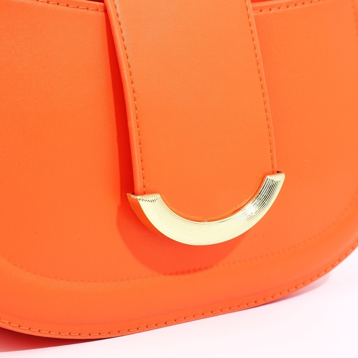 Сумка-багет на молнии, цвет оранжевый Сумка-багет на молнии, цвет оранжевый