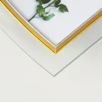 Фоторамка двойная стекло 10х15 см "Золотой кант" вертикаль 28х20,5 см