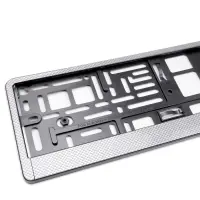 Рамка под номерной знак "карбон (светлый)" AVS RN-05