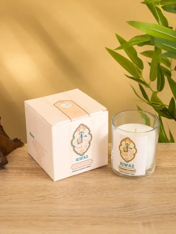 Свеча ароматическая в стекле "Лаванда" соевый воск 120гр