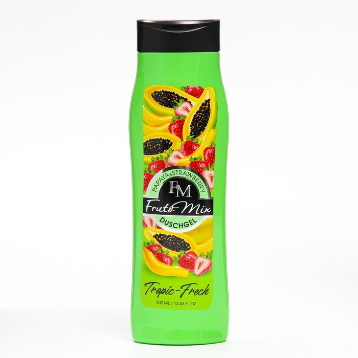 Гель для душа, увлажняющий, "FRUTOMIX", папайя и клубника, 400 мл