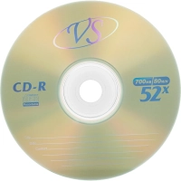Носители информации CD-R, 52x, VS, Slim/5, VSCDRSL501