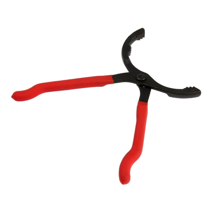 Съемник масляного фильтра ТУНДРА, усиленный, сталь CrV, тип  Съемник масляного фильтра ТУНДРА, усиленный, сталь CrV, тип "клещи", 50 - 100 мм