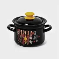 Кастр.цил.борт. 2л (корич.)Карри