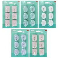 Крючки самоклеящиеся тм VETTA, сталь Q195, полипропилен, 5 цветов, WF-104, 6шт