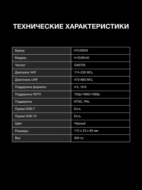Приставка для телевизора H-DVB440