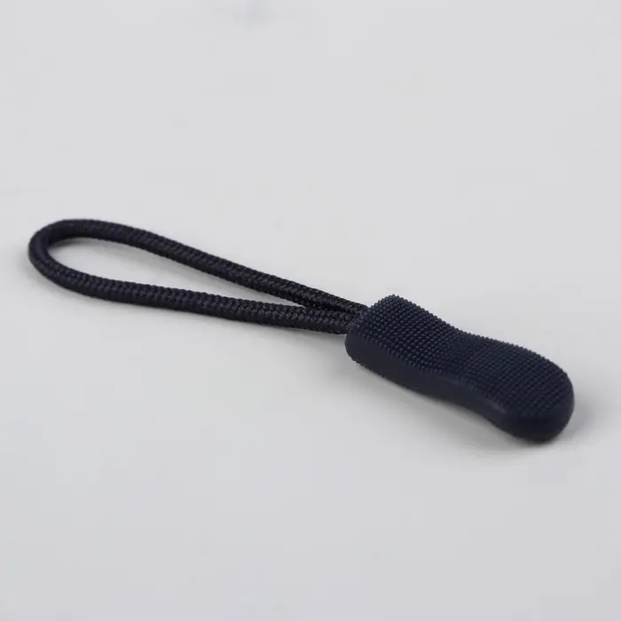 Пуллер для молнии, 2,5 см, 6 × 0,8 см, 10 шт, цвет тёмно-синий