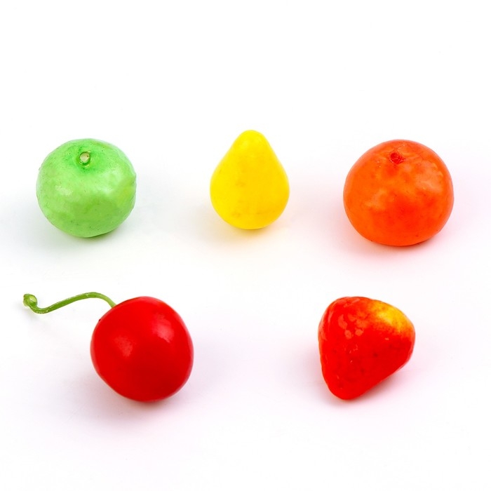 Декоративный набор «Фрукты» размер: 2,5 × 2 см, 100 шт. Декоративный набор «Фрукты» размер: 2,5 × 2 см, 100 шт.