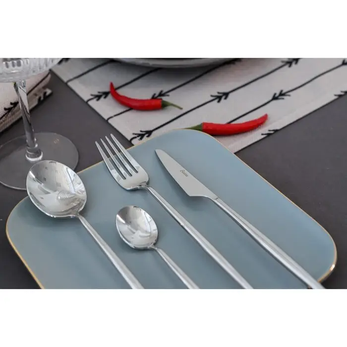 Вилка столовая «Торнбери», h=21,3 см, толщина 7 мм, цвет серебряный