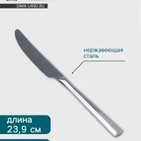 Нож столовый Hanna Kn&ouml;vell Skagem, 23.9 см, толщина 5 мм, нержавеющая сталь, серебристый