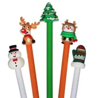 Ручка-прикол Calligrata &laquo;Новый год&raquo;, чёрный стержень, гелевая, подарочная, МИКС