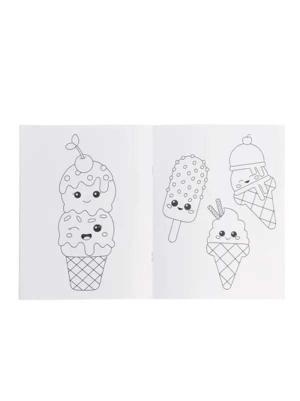 Раскраска "Аниме, Вкусняшки"