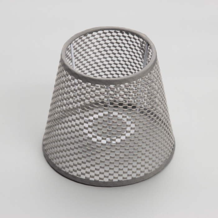 Абажур Е27 серый 15х15х13 см Абажур Е27 серый 15х15х13 см