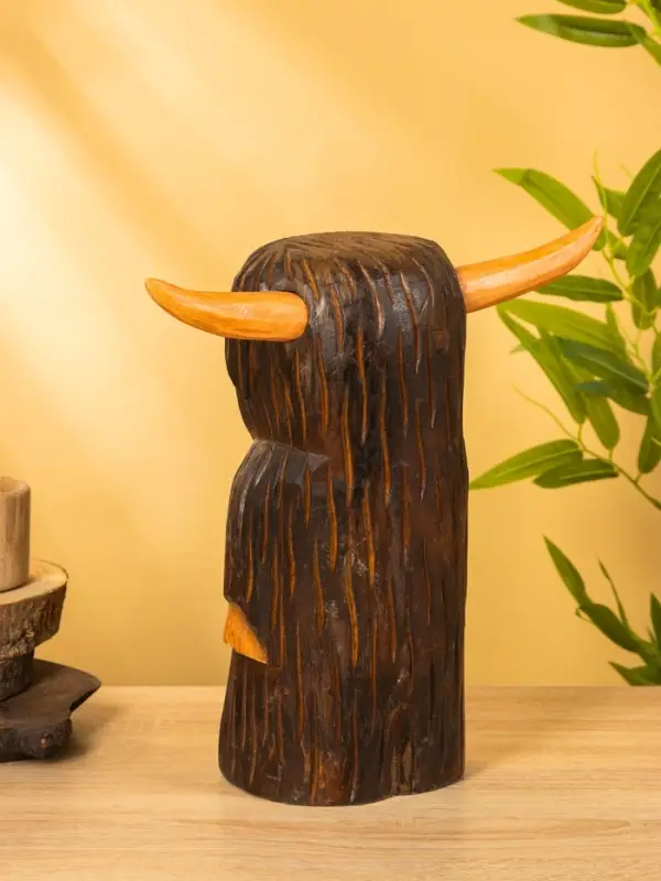 Сувенир  Сувенир "Бычок" дерево 16х14х30 см