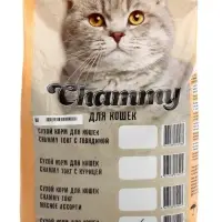 Сухой корм Chammy для кошек, с рыбой, 10 кг