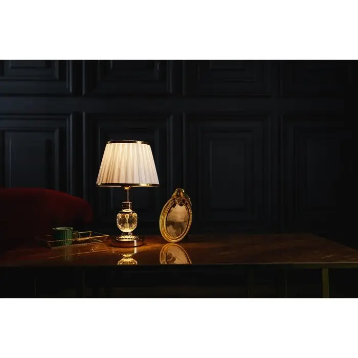 Настольная лампа Настольная лампа "Флойз" Е27 40Вт золото 24х24х38 см RISALUX