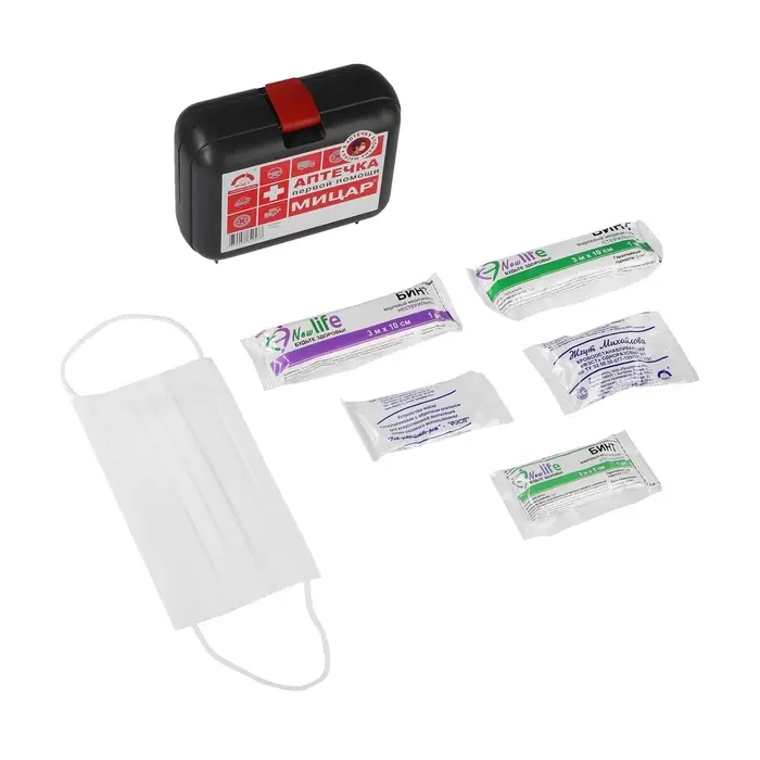 Автомобильная аптечка первой помощи №1 &laquo;Мицар&raquo;, дорожная, футляр 5М