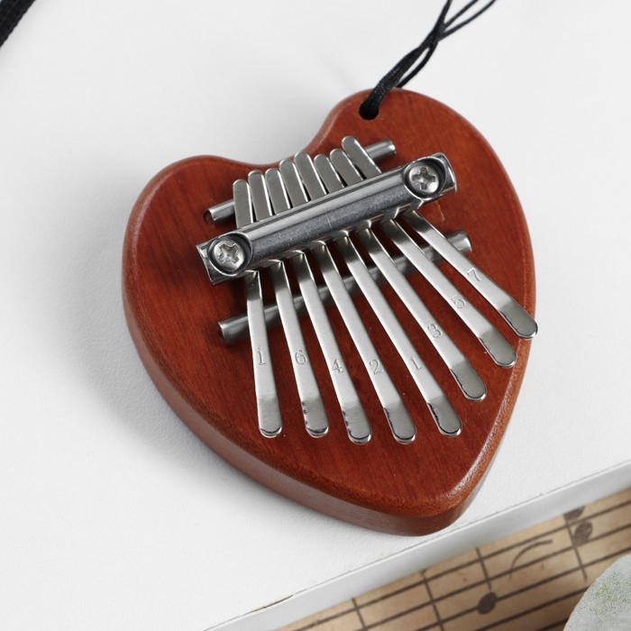 Калимба Калимба "Сердечко" Music Life, 8 язычков, 7 х 5 х 1,8 см, дерево