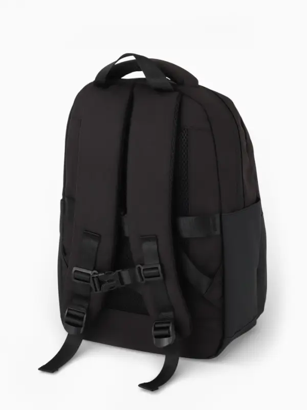 Рюкзак, 27*14*38,5 см, 2 отд 3н/карм, Комби, Водонепрон. дно, черный