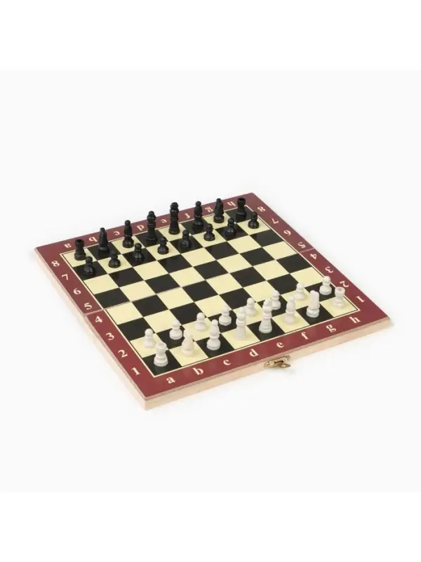Настольная игра 3 в 1, набор: шахматы, шашки, нарды, 25&times;25 см