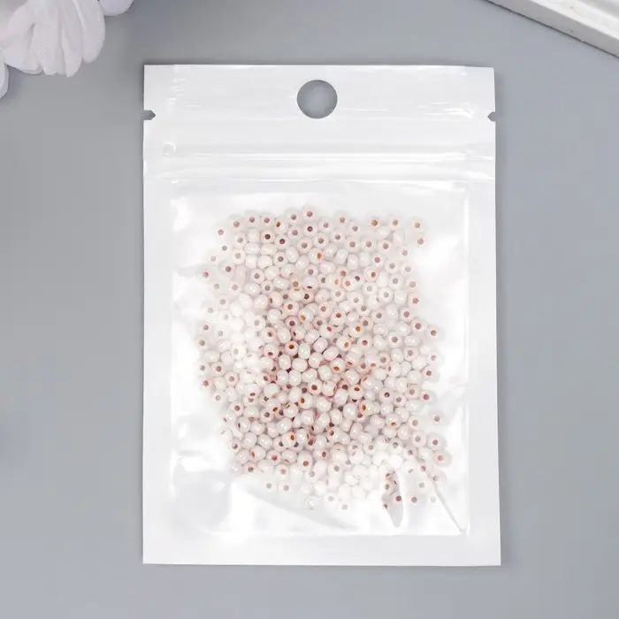 Бисер стекло 8/0  Бисер стекло 8/0 "Цветная серединка. Оранж" 10 гр