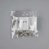 Гирлянда &laquo;Нить&raquo; 1 м роса. IP20, нить серебристая, 10 LED, 4.6 В, AG13&times;3 (в комплекте), 3 режима, свечение зелёное
