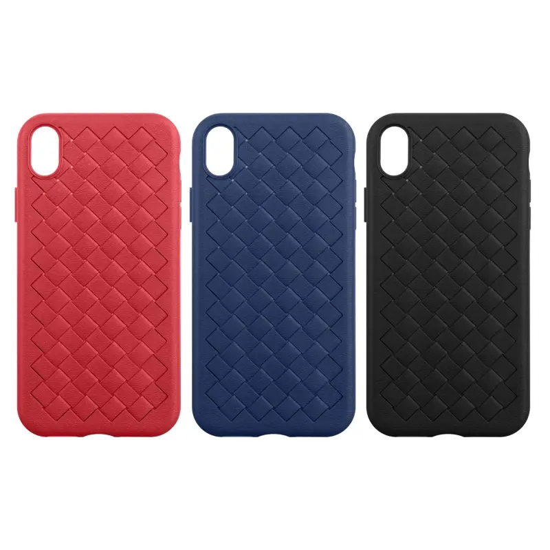 Чехол iPh XR под кожу плетение Чехол iPh XR под кожу плетение