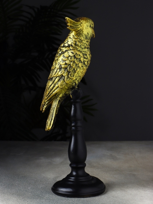 Фигура Фигура "Попугай на жердочке" 34х10х12 см, бронза