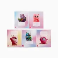 Тетрадь 12 листов, в частую косую линейку, А5, на скрепке &laquo;Буки Бяки&raquo; МИКС