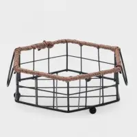 Корзинка универсальная Доляна, 17.5&times;20&times;7.5 см, чёрная