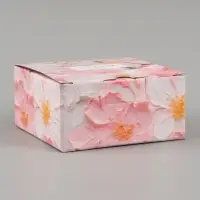 Коробка подарочная складная, упаковка, &laquo;Счастья в каждом моменте&raquo;, 15&times;15&times;7 см