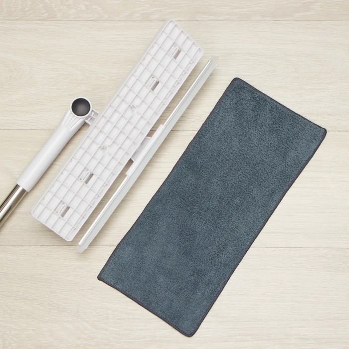 Окномойка бабочка Raccoon, стальная телескопическая ручка, микрофибра, поворот на 180°, 40×10×118(150) см