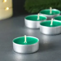 Набор чайных свечей ароматических "Снежный кипарис" 9 штук Набор чайных свечей ароматических "Снежный кипарис" 9 штук