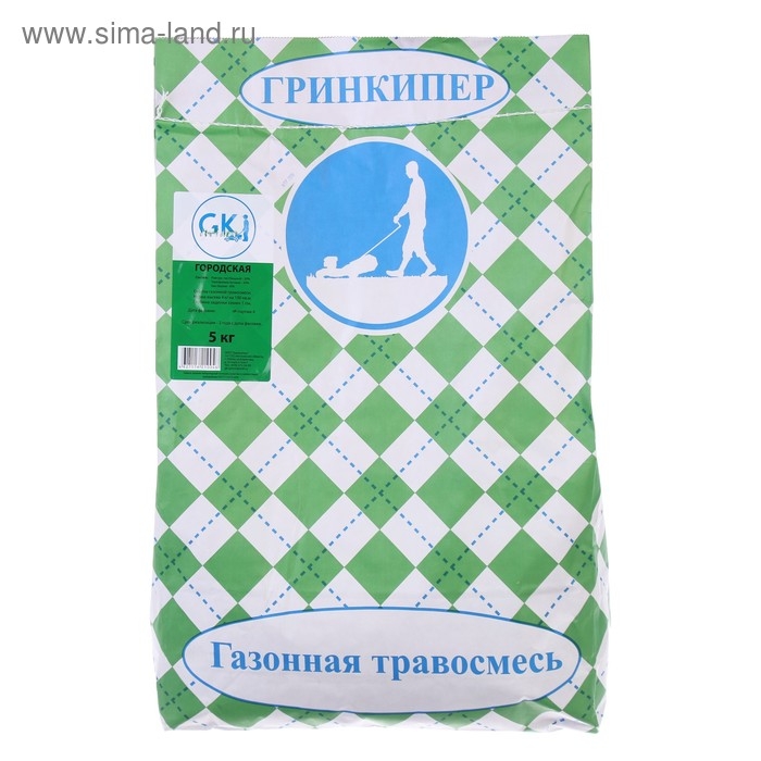Газонная травосмесь  Газонная травосмесь "Гринкипер", "Городская", 5 кг