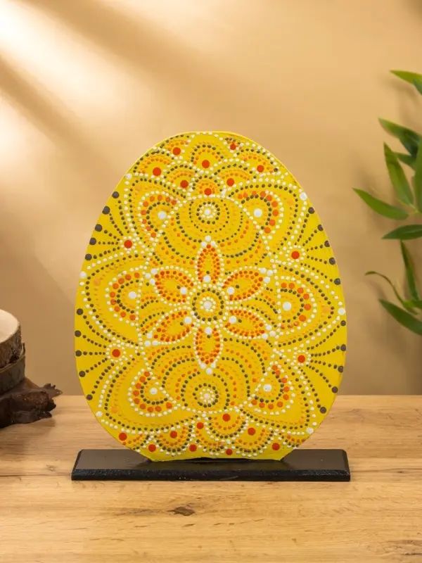 Сувенир Сувенир "Яйцо" МДФ 25х6х30 см, цв. жёлтый