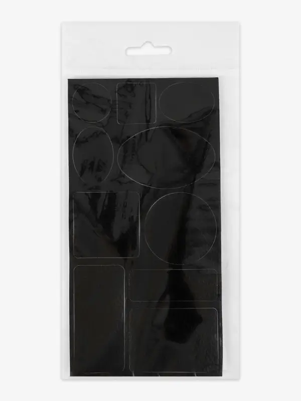 Заплатки клеевые, кожзам, лист 9&times;19 см, чёрные