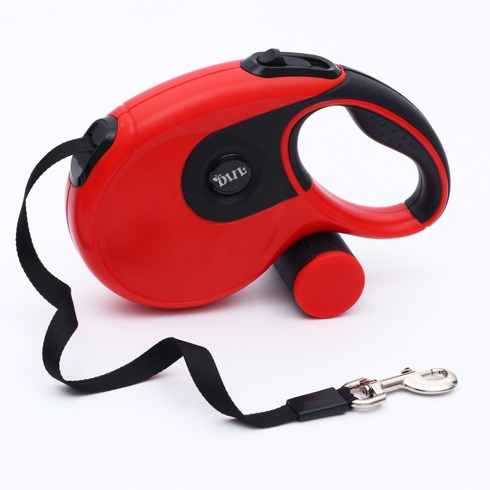 Рулетка DIIL, 8 м, до 50 кг, лента, прорезиненная ручка, красная с чёрным Рулетка DIIL, 8 м, до 50 кг, лента, прорезиненная ручка, красная с чёрным