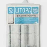 Штора для ванной комнаты Доляна &laquo;Квадраты&raquo;, 180&times;180 см, PEVA