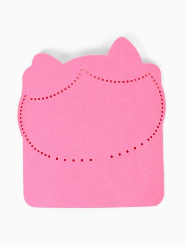 Вышивка по фетру "Котик"